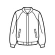 © Md - bomber jacket icon, bomber jacket vector illustration-simple illustration of bomber jacket, perfect for bomber jacket logos and icons