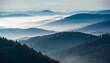 © Artbi - Mystical Foggy Hills in Ethereal Landscape Photography Style