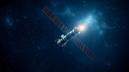Wall Mural - Spacecraft In Deep Space With Stars