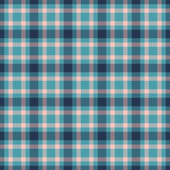 Poster - pixelated plaid pattern in cool tones. a seamless tartan design evoking vintage aesthetics. great fo