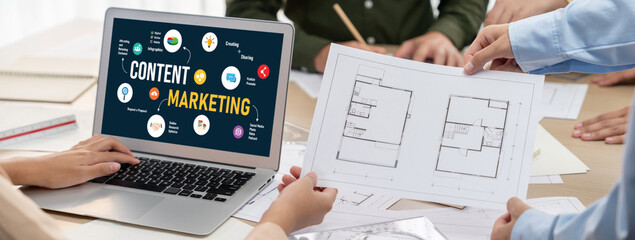 Poster - content marketing for brisk online business and e-commerce marketing strategy