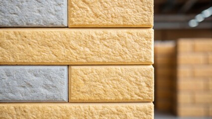 Poster - A closeup of the insulation materials used in the walls emphasizing their role in maintaining temperature and reducing energy consumption in diverse climates.