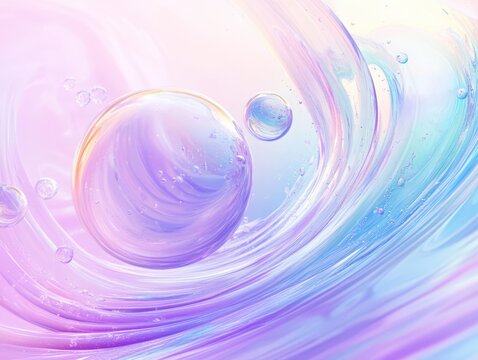 bubble haze spin, pastel swirl, background