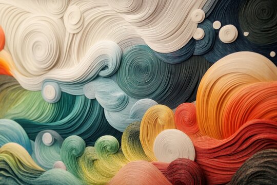 bubble wave push, chroma thread, background