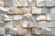 © Vilma - Detailed close-up of a mosaic made of stone bricks arranged in a grid pattern