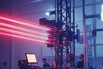 Poster - Advanced laser technology demonstration at a modern research facility