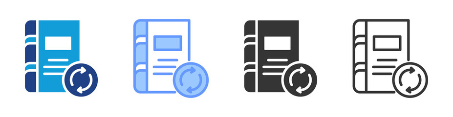 Poster - Renewal icon set multiple style collection