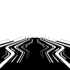 Futuristic Circuitry Path: Minimalist Tech Background