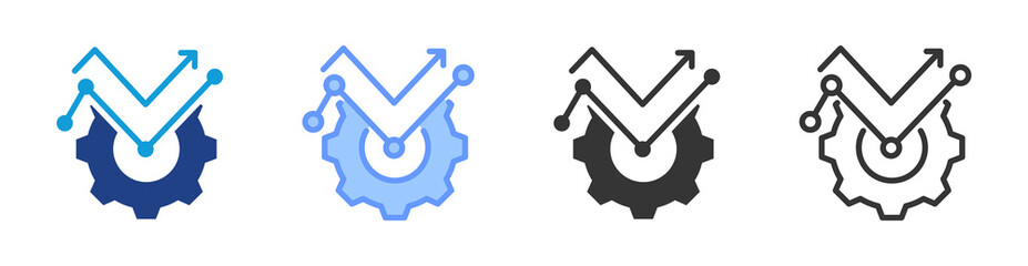 Poster - Performance Metrics icon set multiple style collection