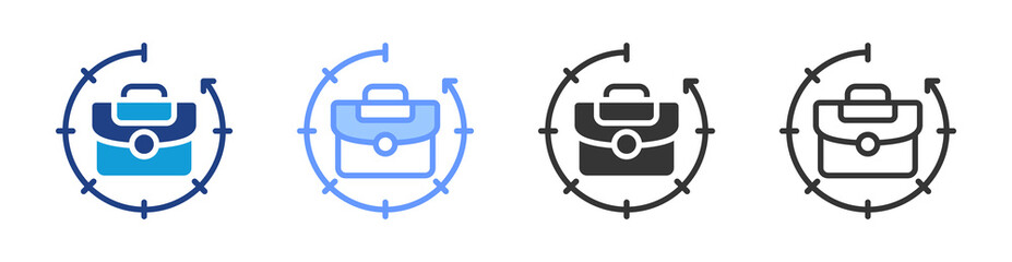 Poster - Work Experience icon set multiple style collection
