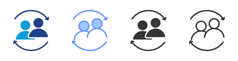 Poster - Informal Experiences icon set multiple style collection