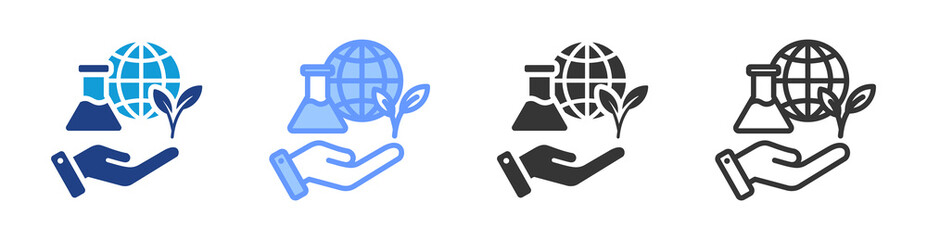 Poster - Ctizen Science icon set multiple style collection