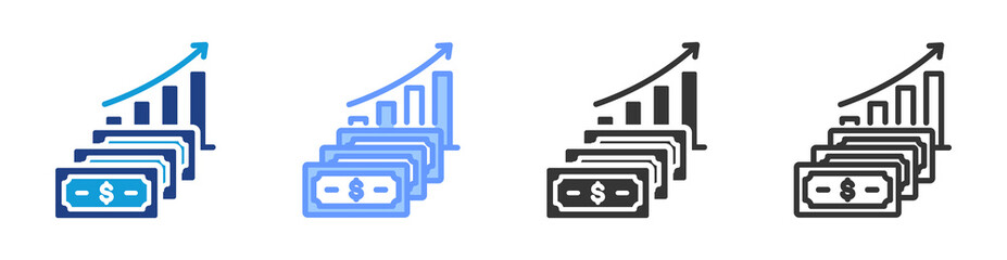 Poster - Capital Again icon set multiple style collection