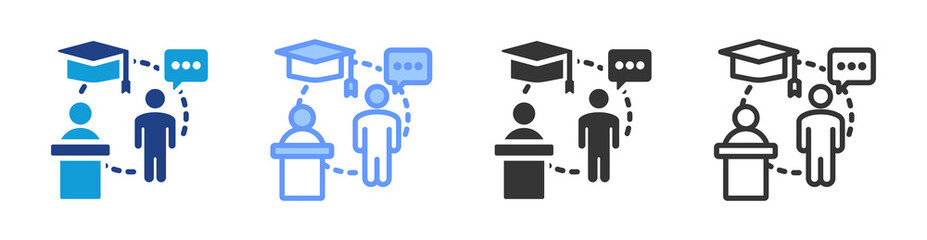 Poster - Apprenticeship Role icon set multiple style collection