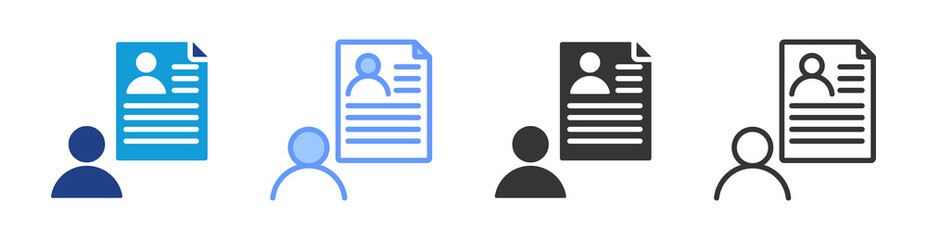 Aufkleber - Intership Opportunities icon set multiple style collection