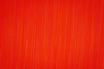 Leinwandbilder - Bright red fabric displays a complex texture and pattern, ideal for artistic projects or fashion design applications