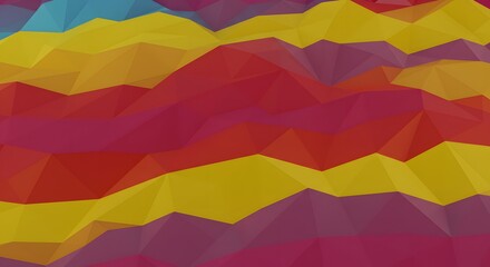 Poster - Abstract colorful waves background