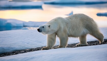 polar bear in south spitsbergen
