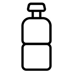 Poster - Water Bottle Cover Line Icon