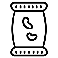 Poster - Food Can Bean Line Icon