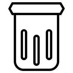 Poster - Food Container Tool Line Icon