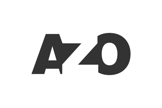 AZO logo design. Initial letter A Z O bold font style for tech startups, consulting, corporate branding. Creative company name, headlines typography identity, trendy logotype.
