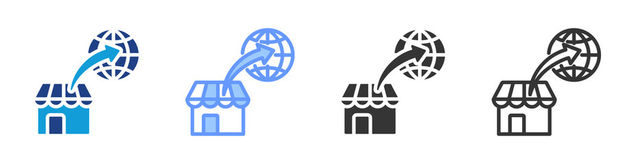 Aufkleber - Export icon set multiple style collection
