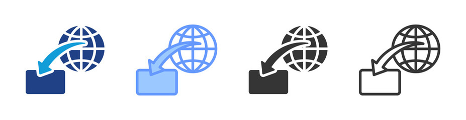 Aufkleber - Import icon set multiple style collection