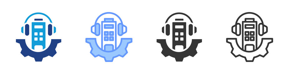 Poster - Service Provider icon set multiple style collection