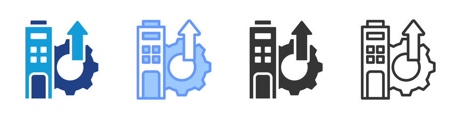 Poster - Scabsbility icon set multiple style collection