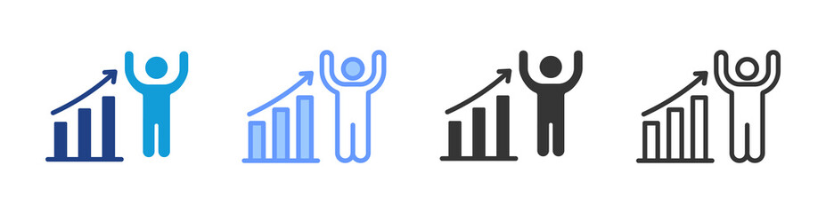 Aufkleber - Metrics icon set multiple style collection