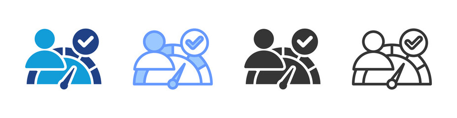 Poster - Benchmarking icon set multiple style collection