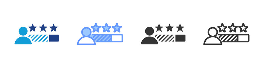 Poster - Ratting icon set multiple style collection