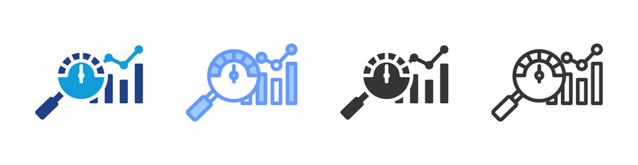 Poster - Performance Analysis icon set multiple style collection