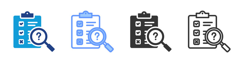 Poster - Testing icon set multiple style collection