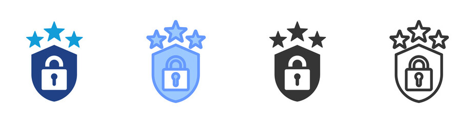 Aufkleber - Gdpr icon set multiple style collection