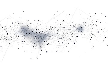 Wall Mural - Global network connection world map , Generative AI	
