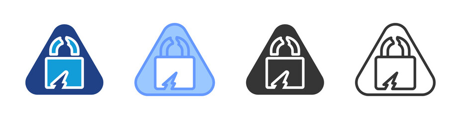 Aufkleber - Vulnerability icon set multiple style collection