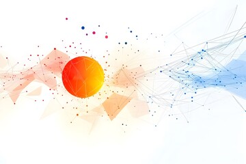Wall Mural - Global network connection world map , Generative AI