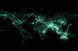 © J lee - Global network connection world map , Generative AI