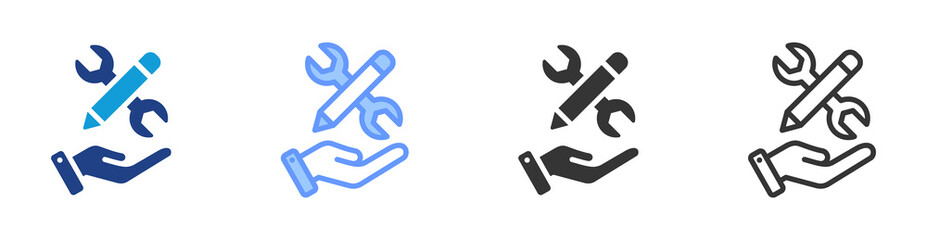Poster - Skill icon set multiple style collection