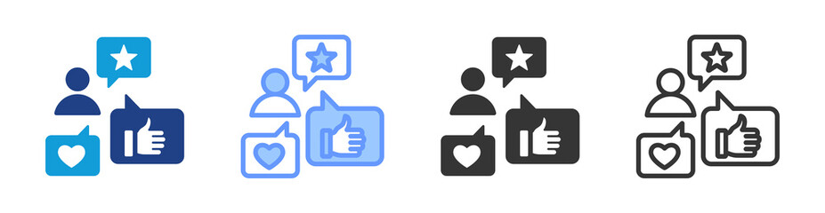 Poster - Experience icon set multiple style collection