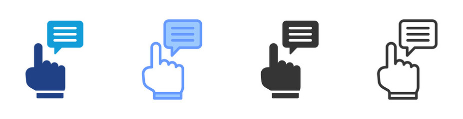 Poster - Instruction icon set multiple style collection