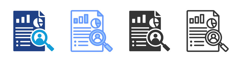 Aufkleber - Case Study icon set multiple style collection