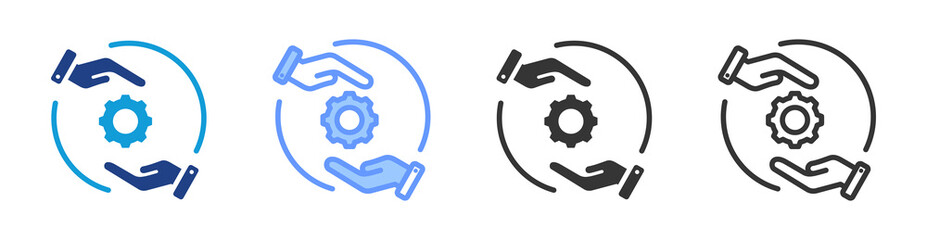 Aufkleber - Skill Transfer icon set multiple style collection
