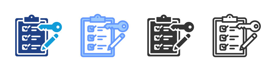 Poster - Opportunity Evaluation icon set multiple style collection