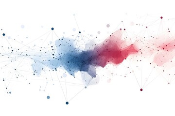 Wall Mural - Global network connection world map , Generative AI