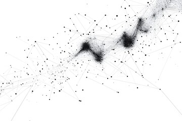 Wall Mural - Global network connection world map , Generative AI