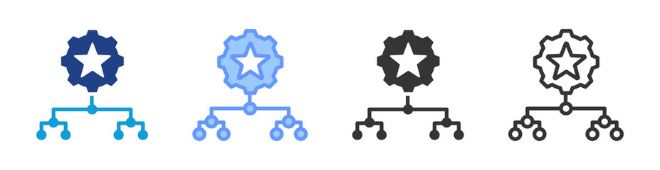 Poster - Expert System icon set multiple style collection