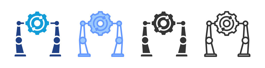 Aufkleber - Rpa icon set multiple style collection